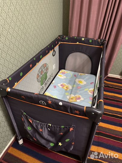 Манеж кровать складной