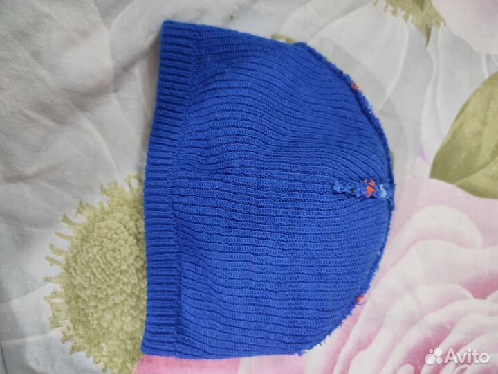 Шапка двойная на 2-3 года