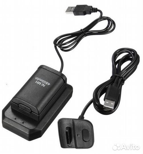 XBox 360 аккум.+ зарядное + кабель для контроллера