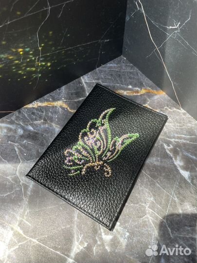 Обложка для паспорта натуральная кожа