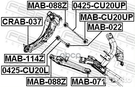 Сайлентблок рычага dodge caliber/jeep compass 0