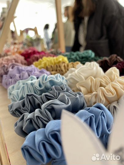 Шелковые резинки для волос оптом