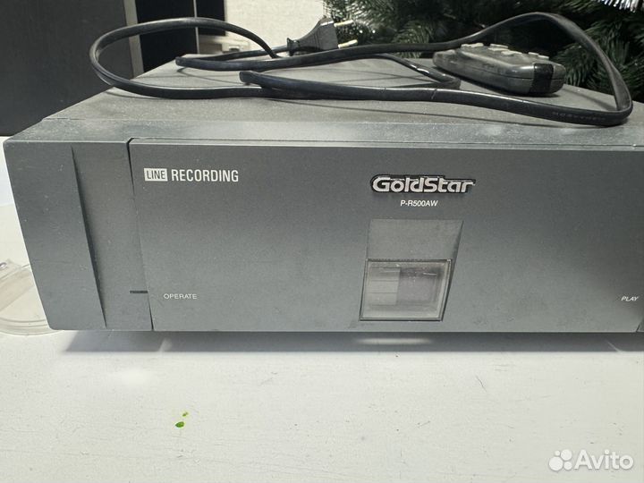 Видеомагнитофон goldstar P-R500AW