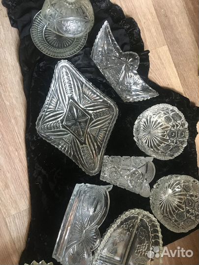 Хрустальная ваза ссср, винтаж пельменница