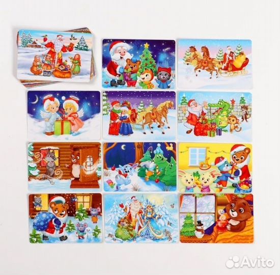 Детские настольные/обучающие игры, новогодние