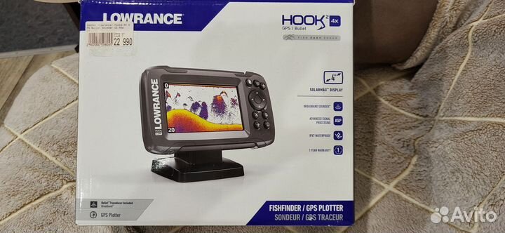 Эхолот lowrance hook 2 4x gps