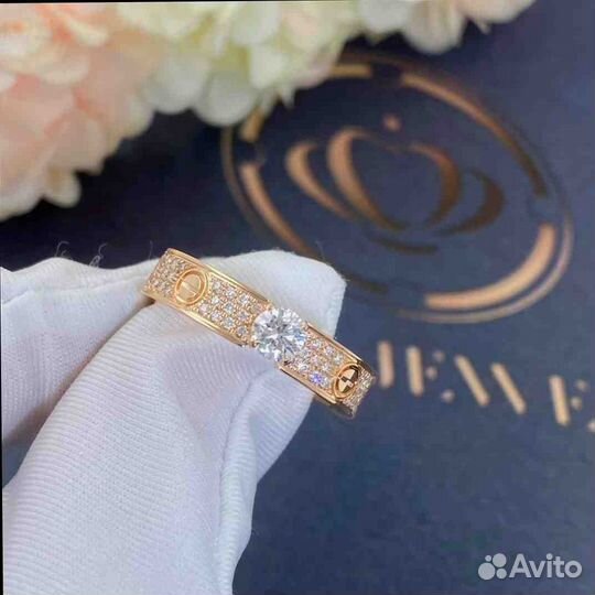 Cartier Love Solitaire Розовое золото