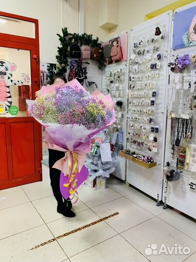 Букет гигант из гипсофилы