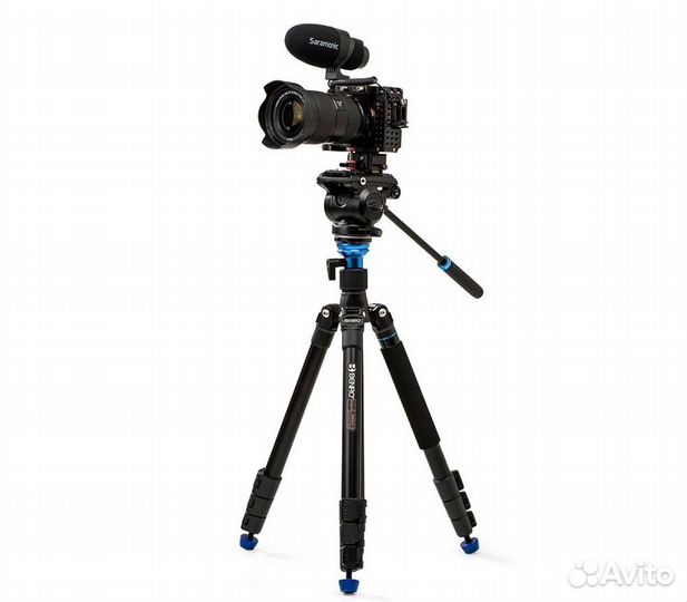 Штатив Benro Classic A2573F с видеоголовой S4PRO, клипсовые замки, алюминий