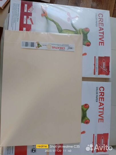 Бумага А4 цветная 100л и 500л