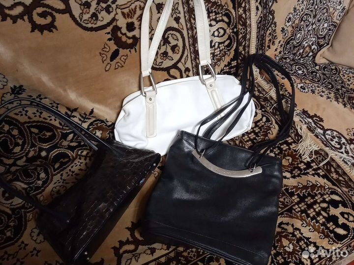 Женская сумка бу из нат.кожи