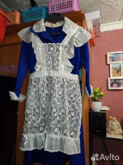 Школая форма на последний звонок с фартуком