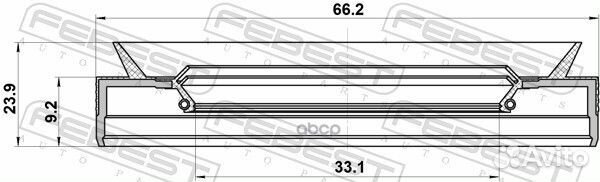 Сальник привода 33.1X66.2X9.2X23.9 opel astra-J