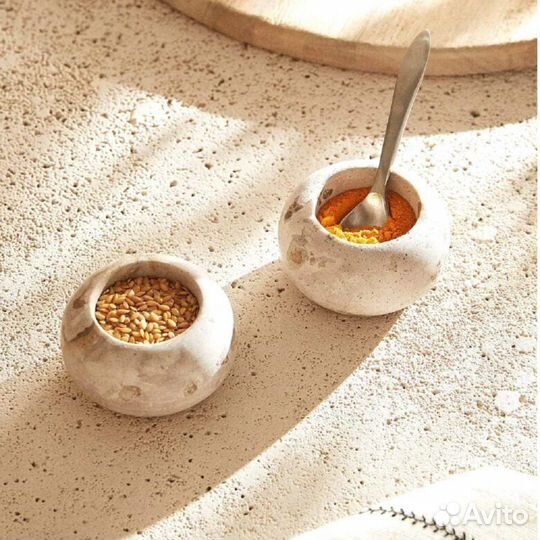 Zara home набор для специй из мрамора