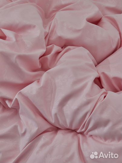 Постельное белье сатин-жаккард 2х сп розовый зефир
