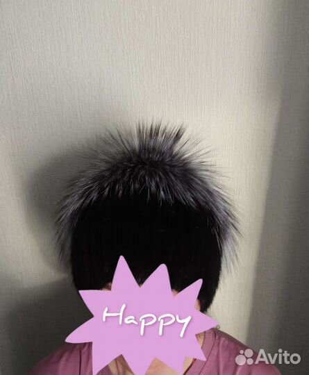 Шапка из песца новая