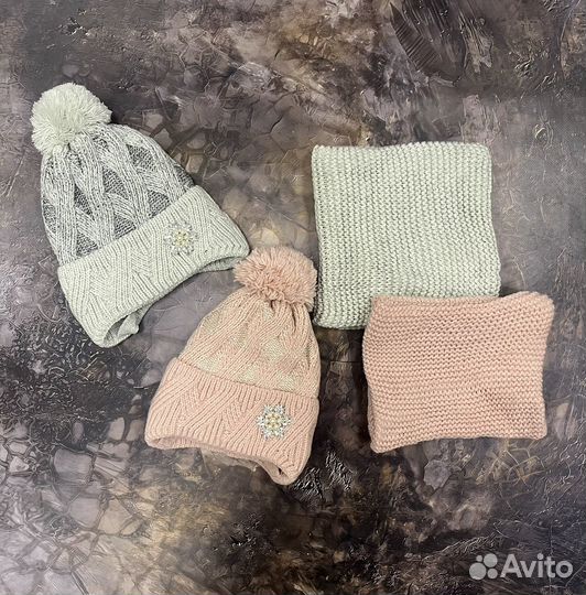 Шапка и снуд для девочки