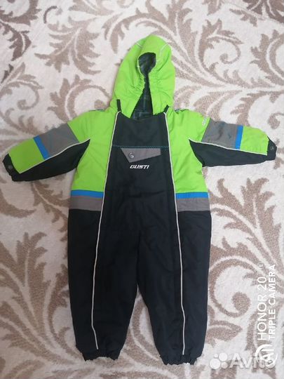 Детский зимний комбинезон на мальчика 80см 12 мес