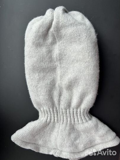 Зимняя шапка-шлем для девочки 48 50