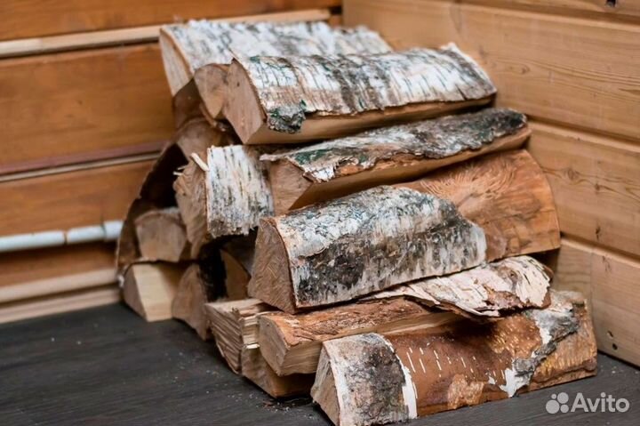 Дрова в сетках камерной сушки