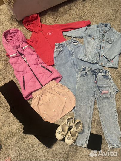 Вещи пакетом на девочку 116 122