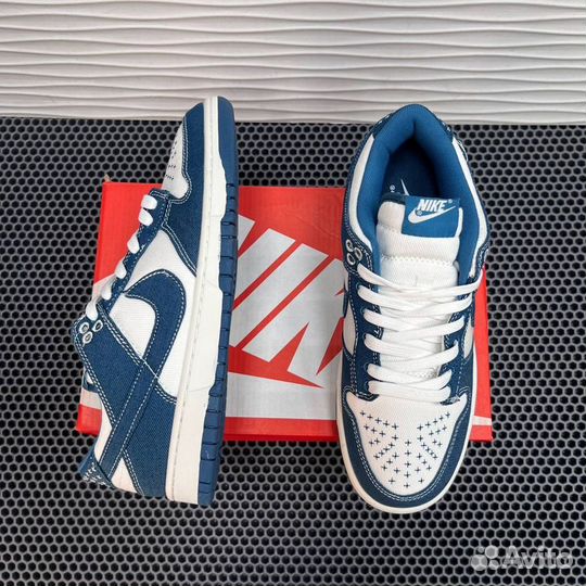 Кроссовки Nike dunk low industrial blue