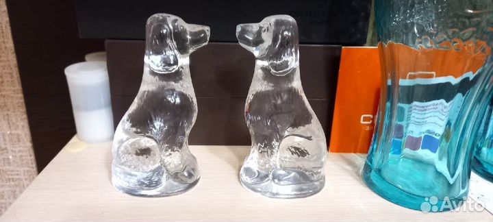 Статуэтка стекло СССР. Собака