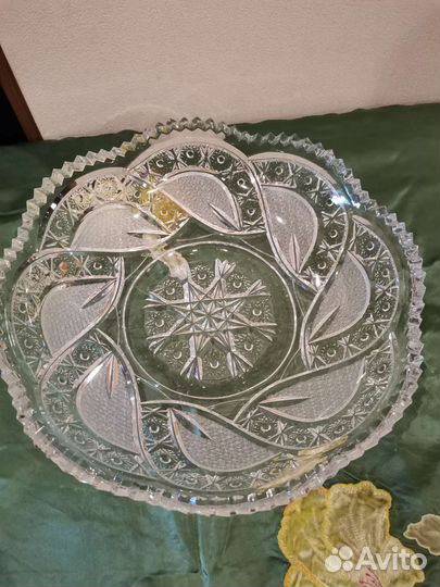 Большая хрустальная ваза СССР