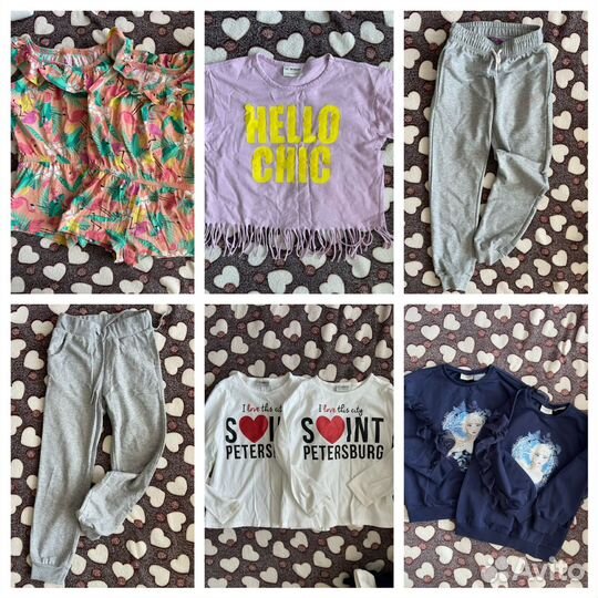 Детские вещи пакетом для девочки 6-7лет