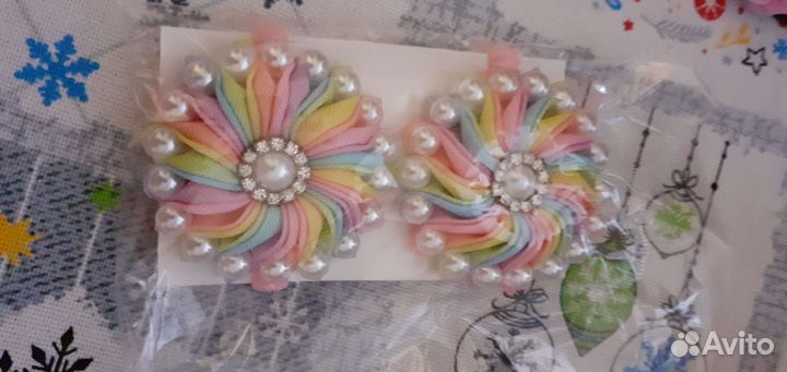 Заколки резинки,новые для девочки