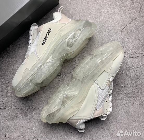 Кроссовки Balenciaga Triple-S Clear Sole White