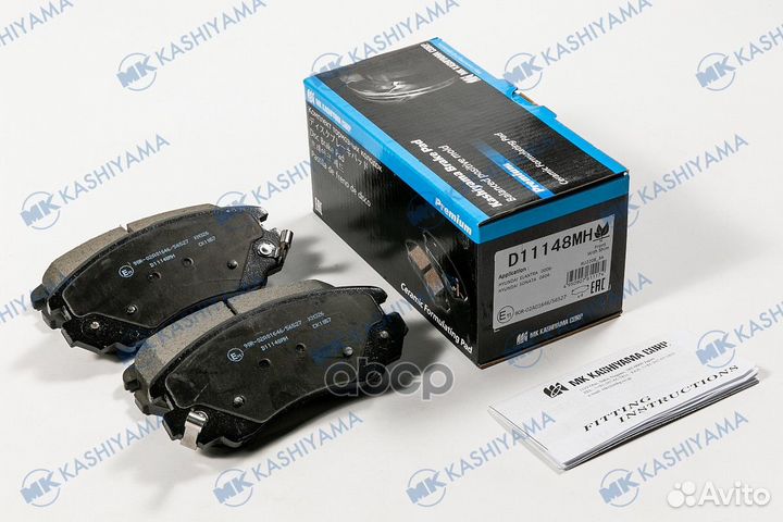 D11148M колодки дисковые передние Hyundai Sona