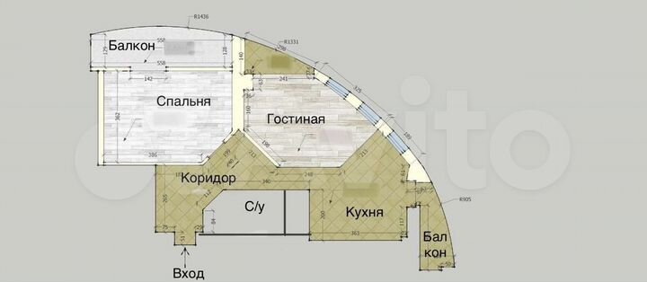 2-к. квартира, 65 м², 17/17 эт.