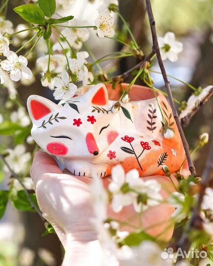 Бетонные кашпо ручной работы