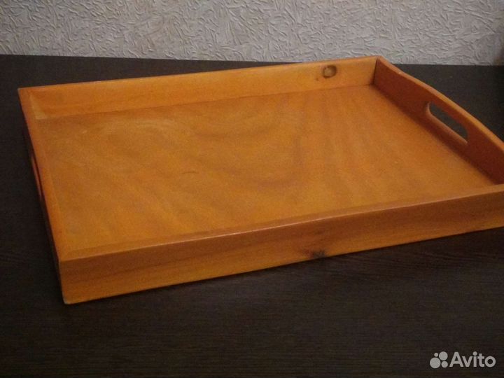 Поднос с ручками деревянный чайная церемония