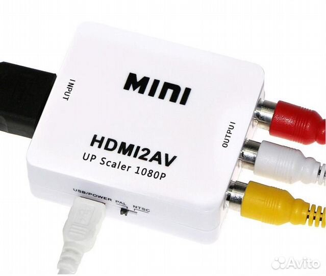 Конвертер 3 RCA на hdmi Full HD 1080р