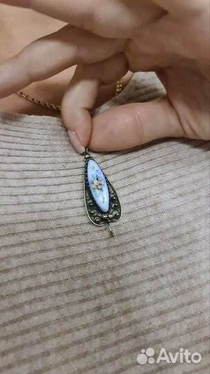 Серьги и кулон мельхиор (набор) СССР