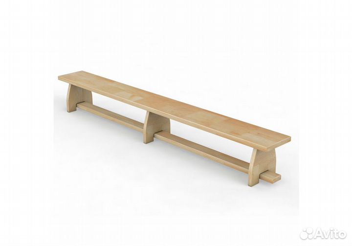 Скамейка гимнастическая, 300х23х27 см дерево