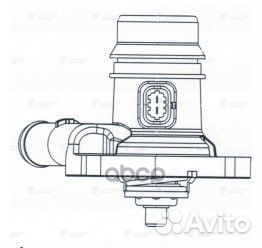 Термостат с ниж. крышкой для а/м Opel Astra J