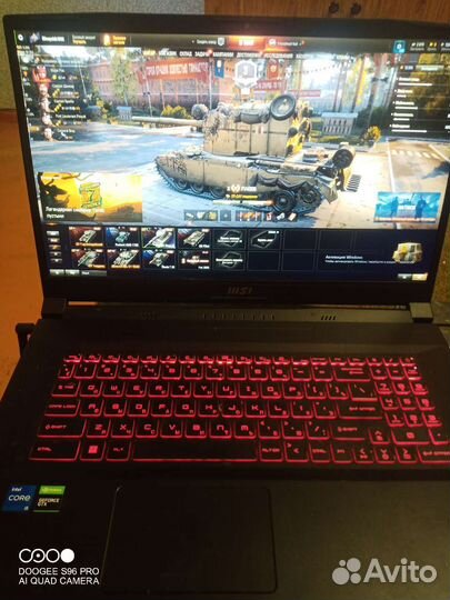 Игровой ноутбук msi katana gf76