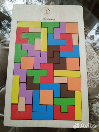 Тетрис.Деревянная головоломка