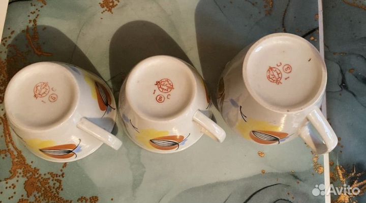 Набор 2 чашки и молочник, СССР