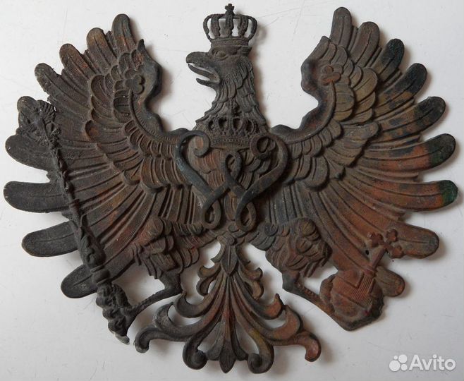 Накладка-герб времён кайзера Вильгельма II-го