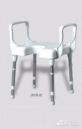 Душевая табуретка с подлокотниками Канны