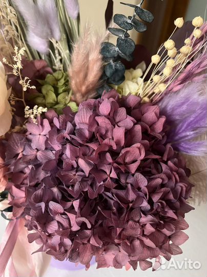 Букет из сухоцветов, стабилизированные цветы