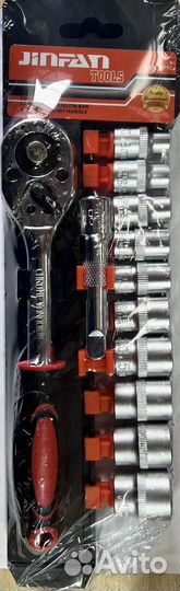 Набор торцевых головок с трещеткой 3/8”