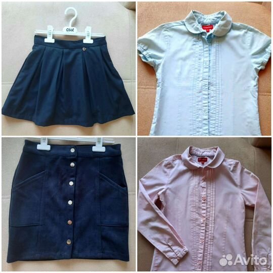 Школьные блузки и юбки 130