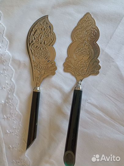 Набор сервировочный для торта мельхиор СССР