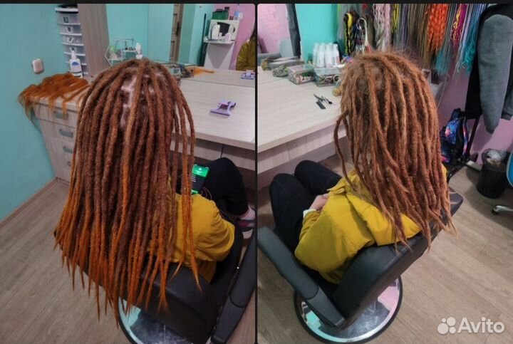 Натуральные дреды коррекция заплетение расплетение