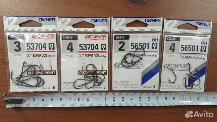 Крючки рыболовные Owner